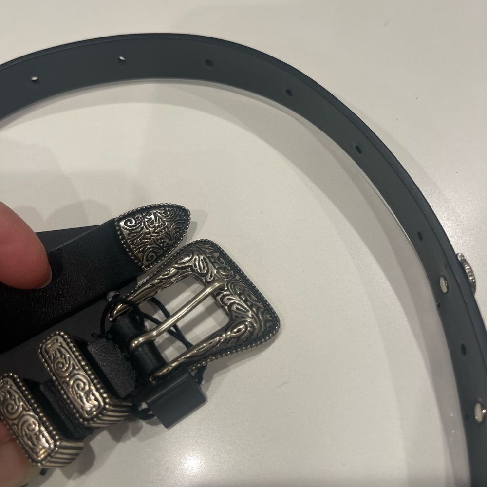 The Kooples Western-Style Leather Belt NWT - Picture 10 of 11